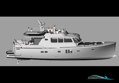 Deep Water Yachts Korvet 18 Long Range Motorbåd 2022, med John Deere motor, Holland