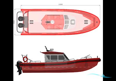 Fire And Rescue Boat Phs-R1200 Motorbåd 2023, Polen
