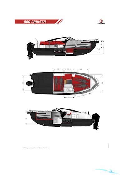 Parker 800 Cruiser Motorbåd 2022, med Suzuki Marine DF300AP motor, Frankrig