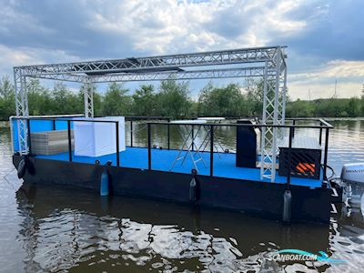 Partyboot Staal Pontoon Motorbåd 2024, med Honda motor, Holland