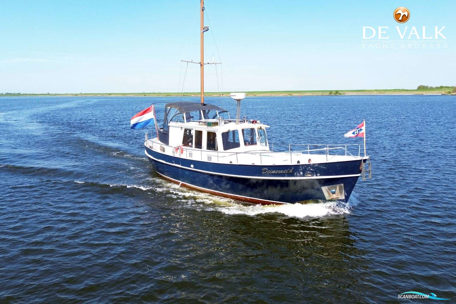 Porsius Kotter 1400 Motorbåd 1975, med John-Deere motor, Holland