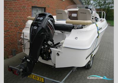 Quicksilver 470 Cruiser m/Mercury F50 hk Efi 4-Takt og Brenderup Bådtrailer Motorbåd 2011, med Mercury motor, Danmark
