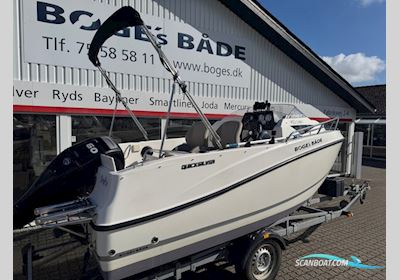 Quicsilver Activ 455 Cabin Med F60 Mercury-Efi og 1300 kg Brenderup Bådtrailer Motorbåd 2016, med Mercury motor, Danmark
