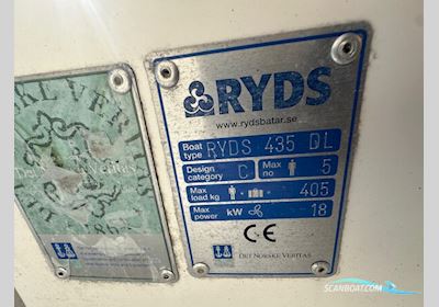 Ryds 435 DL Mariner 25 HK Efi Motorbåd 2007, med Mariner motor, Danmark