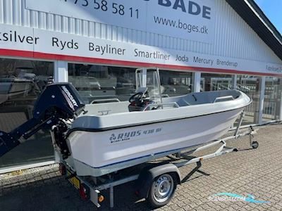 Ryds 438 BF med 20 hk Mercury-EFI ELPT og 500 kg Brenderup trailer - ENGROS SALG Motorbåd 2020, med Mercury motor, Danmark