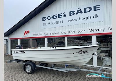 Ryds 480 S med 25 hk Evinrude 3 cylindret 2-takt og Variant 500 kg bådtrailer - Engros salg Motorbåd 1995, med Evinrude motor, Danmark