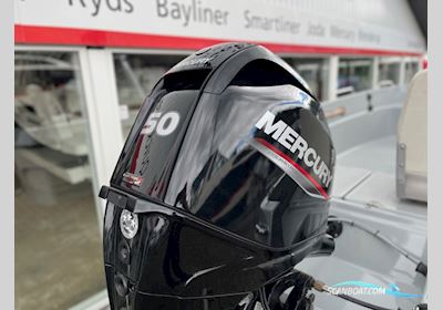Ryds 486 BF med 50 hk Mercury-EFI 4 takt og 1000 kg Brenderup bådtrailer - Motorbåd 2025, med Mercury motor, Danmark