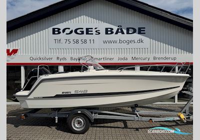 Ryds 548VI Sport X-Line med 100 hk Mercury-EFI 4 takt 2,1L og 1300 kg Brenderup bådtrailer - Anvisningssalg Motorbåd 2020, med Mercury motor, Danmark