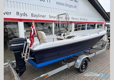 Sealine 530 Styrepultsbåd med 18 hk Mercury 2-takt - Anvisningssalg Motorbåd 2000, med Mercury motor, Danmark