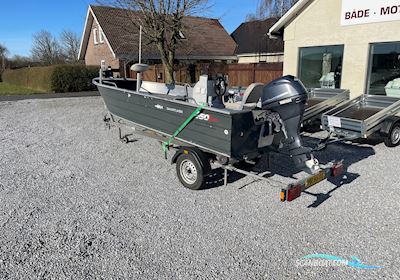 Smartliner 450 Bass Med Trailer og Frontmonteret Trollingmotor Motorbåd 2015, med Yamaha motor, Danmark