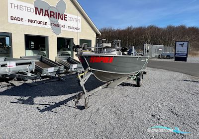 Smartliner 450 Bass Med Trailer og Frontmonteret Trollingmotor Motorbåd 2015, med Yamaha motor, Danmark
