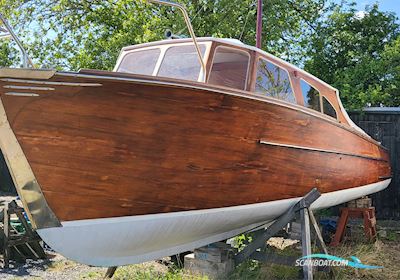 Unik Træbåd. Motorbåd 1965, med Volvo Penta motor, Danmark