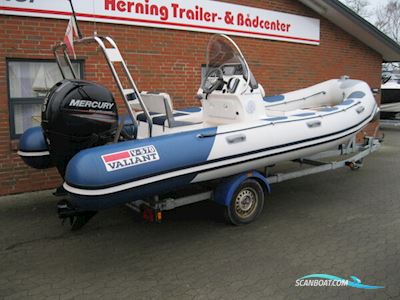 Valiant V-570 rib m/Mercury F150 hk EFI 4-takt og Brenderup trailer Motorbåd 2008, med Mercury motor, Danmark