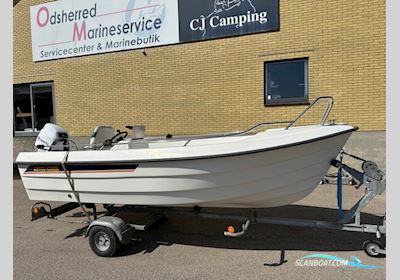 🚤 Ryds 435 SSL med 30 HK Tohatsu (2022) + trailer – Klar til vandet Pris: 79.000 kr. Motorbåt 1999, med Tohatsu motor, Danmark