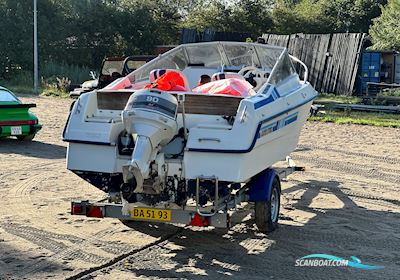 (Solgt!) Ryds 570 DC Motorbåt 1994, med Johnson motor, Danmark