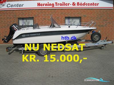 Askeladden 475 Freestyle m/Suzuki DF50 hk Efi 4-Takt - NU Nedsat KR. 15.000,- ! Motorbåt 2010, med Suzuki motor, Danmark