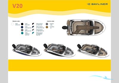 Bayliner V20 OB Bowrider Med 150 hk Mercury-Efi XL Motorbåt 2024, Danmark