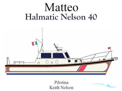 Halmatic Nelson 40 ex Pilot Boat Motorbåt 1975, med Aifo Fiat 100 - 8361 Srm 32s motor, Italien