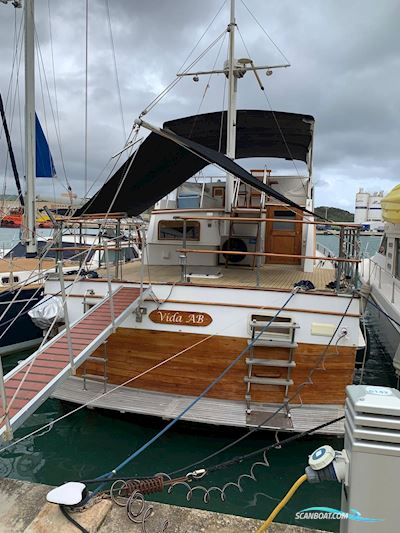 KONG AND HALVERSEN HK ISLAND GYPSY 44 Motorbåt 1980, med Ford Lehman 120 motor, Spanien