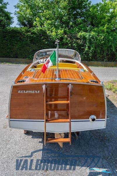 Motoscafo Aeromere Giulietta Plen Air Motorbåt 1959, med Giulietta T1 motor, Italien