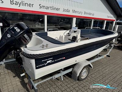 Nydam 500 Classic Med 40 hk Mercury-Efi 4 Takt og Brenderup Trailer - Anvisningssalg Motorbåt 2017, med Mercury motor, Danmark