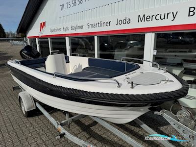 Nydam 500 Classic med 40 hk Mercury-EFI 4 takt og Brenderup trailer - Anvisningssalg Motorbåt 2017, med Mercury motor, Danmark