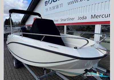 Quicksilver Activ 505 Open med F100 Mercury og 1000 kg Brenderup 181000B Premium bådtrailer Motorbåt 2021, med Mercury motor, Danmark