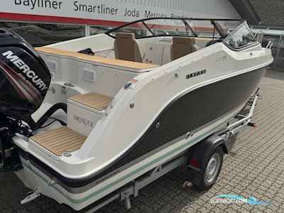 Quicksilver Activ 595 Cruiser med F115 Mercury-EFI 4 takt XL CT - INKL.1800 kg Brenderup 221800SR Premium bådtrailer. Motorbåt 2019, med Mercury motor, Danmark