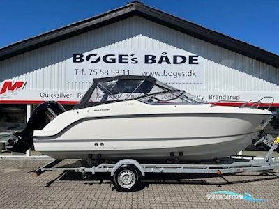 Quicksilver Activ 645 Cruiser med F150 Mercury-EFI 4 takt 3,0L XL og 1800 kg Brenderup bådtrailer - Anvisningssalg Motorbåt 2017, med Mercury motor, Danmark