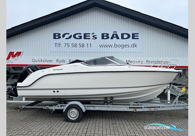 Quicksilver Activ 645 Cruiser med F150 Mercury-EFI 4 takt 3,0L XL og 1800 kg Brenderup bådtrailer - Anvisningssalg Motorbåt 2017, med Mercury motor, Danmark