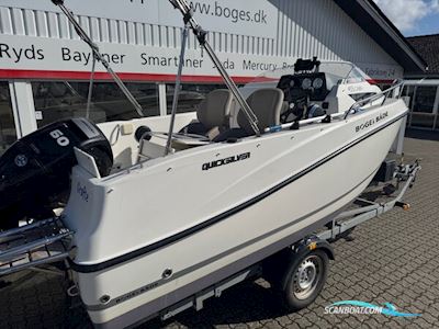 Quicsilver Activ 455 Cabin med F60 Mercury-EFI og 1000 kg Brenderup bådtrailer Motorbåt 2016, med Mercury motor, Danmark