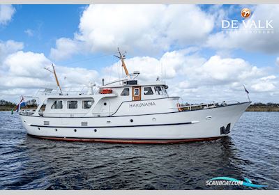 Round Bilged Motor Kotter Motorbåt 1971, med Mercedes motor, Holland