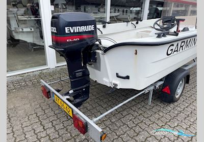 Ryds 480 S Med 25 hk Evinrude 3 Cylindret 2-Takt og Variant 500 kg Bådtrailer - Engros Salg Motorbåt 1995, med Evinrude motor, Danmark