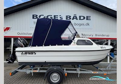 Ryds 485 FC Med 50 hk Mercury-Efi 4 Takt og 1300 kg Neptun Bådtrailer - Anvisningssalg Motorbåt 2025, med Mercury motor, Danmark