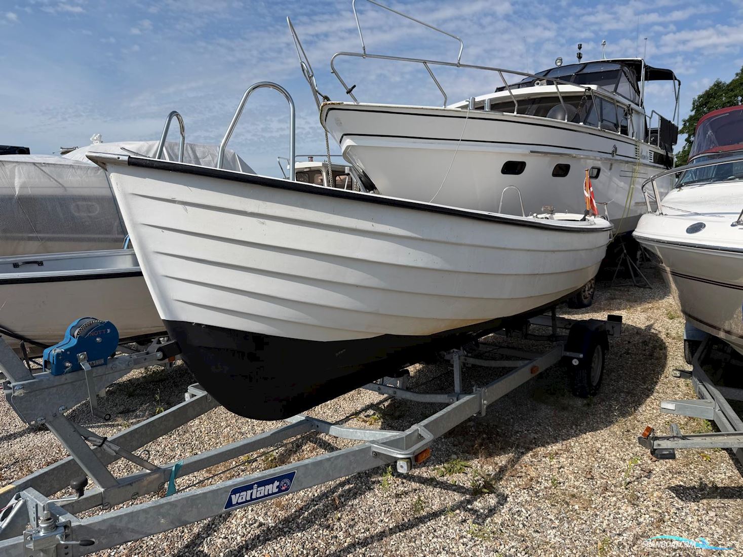 Sekser Jolle Motorbåt 1990, med Volvo Penta 2020 motor, Danmark