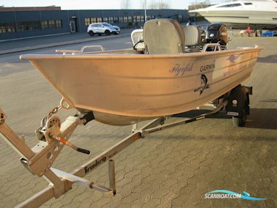 Smartliner 130 alu m/Mercury F25hk 4-takt og Brenderup trailer Motorbåt 2014, med Mercury motor, Danmark