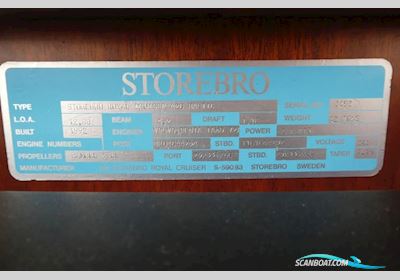 Storebro Royal Cruiser 420 Motorbåt 1992, med Volvo Penta TAMD 72A motor, Tyskland