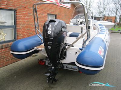 Valiant V-570 rib m/Mercury F150 hk EFI 4-takt og Brenderup trailer Motorbåt 2008, med Mercury motor, Danmark