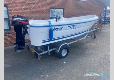 Ørnvik 410 m/Mercury 25 hk 2-takt og Variant trailer Motorboat 2000, with Mercury engine, Denmark