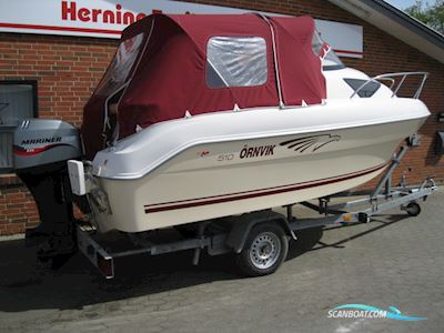 Ørnvik 510 Cruiser m/Mariner F60 hk Efi 4-Takt - NU Nedsat KR. 10.000,- ! Motorboat 2006, with Mariner engine, Denmark