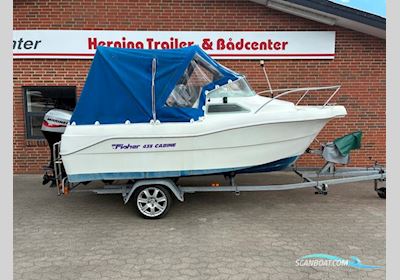 Ørnvik Fisher 435 Cabin m/Mariner F40 hk EFI 4-takt og Brenderup trailer Motorboat 2025, with Mariner engine, Denmark