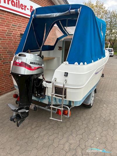 Ørnvik Fisher 435 Cabin m/Mariner F40 hk Efi 4-Takt og Brenderup Trailer - Solgt ! Motorboat 2025, with Mariner engine, Denmark