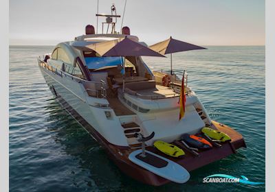 Aicon 72 SL Motorboat 2005, with Caterpillar C30 engine, Spain