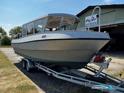 Aluminiumsbåd Motorboat 2000, with Steyer m14TCam
 engine, Denmark