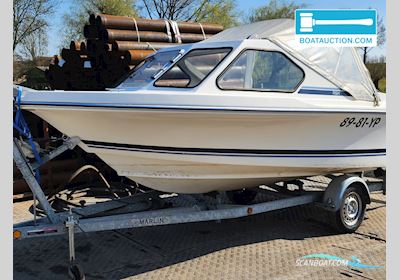 Beekman Alfa Fish 505 Motorboat 2009, with Johnson engine, The Netherlands