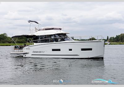 Cobra Yachts Futura 36 Premium Fly Motorboat 2023, with Yanmar Maakt Betrouwbare en Zuinige Scheepsdieselmotoren Voor Zowel Pleziervaart Als Commerciële Schepen. Ze Staan Bekend om Hun Duurzaamheid, Wereld engine, The Netherlands