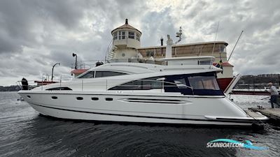 Fairline Squadron 58 Motorboat 2007, with 2x Volvo Penta D12 800 Ca 820h engine, Sweden