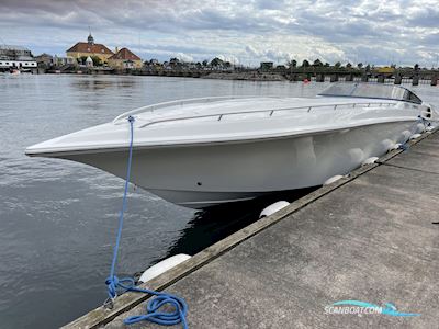 Fountain 47 Lightning Motorboat 2007, with 3 x Mercruiser 700 SCI engine, Denmark