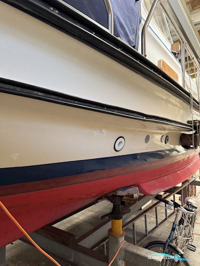 Hatecke Motorboot Motorboat 1978, with Mercedes OM 636 engine, Germany
