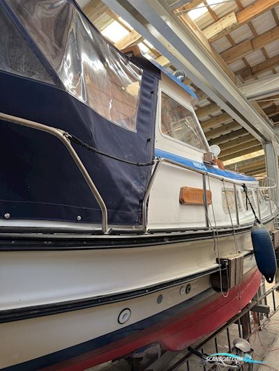 Hatecke Motorboot Motorboat 1978, with Mercedes OM 636 engine, Germany